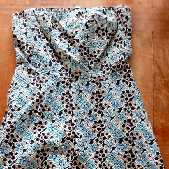 JCrew Floral Strapless Dress - Picture 3 of 8